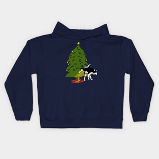 My Dog’s Own Christmas Tree - Husky! Kids Hoodie